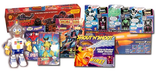 Pinball Warrior, Shout N Shoot, My Pal 2, Eliminator Gun, VoiceBot