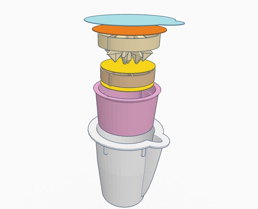 Carafe multi exploded