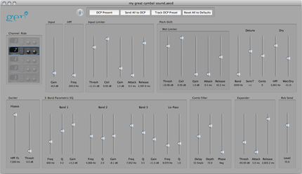 Tone shape editor screenshot