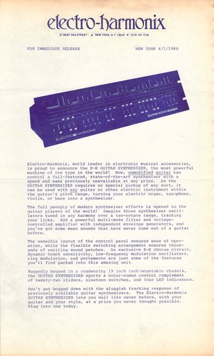 EH8000 Press Release