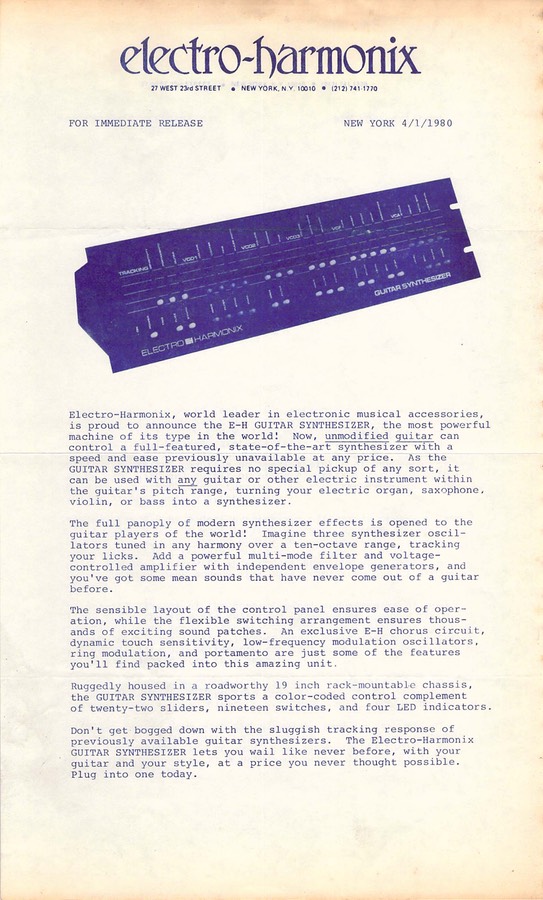 EH8000 Press Release