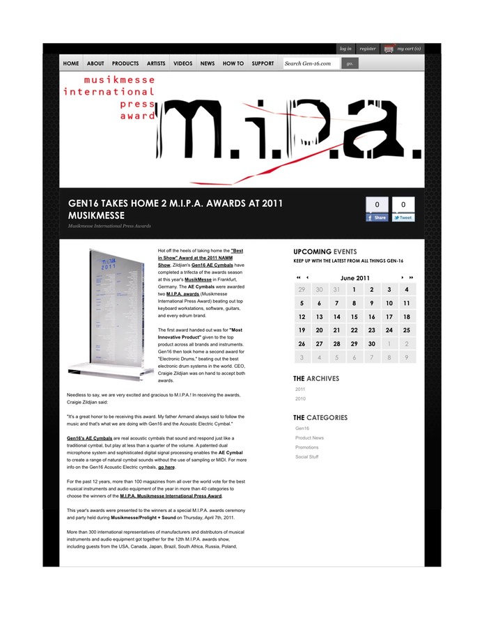 Gen16 2011 MIPA | Gen-16.com