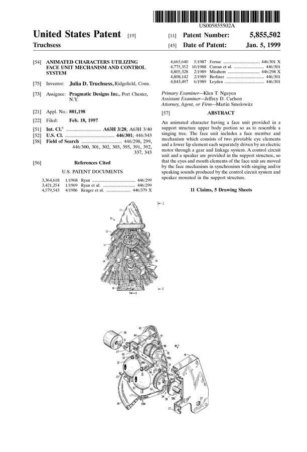 US5855502 front page